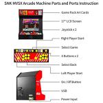 UNICO MVSX Home Arcade, Preloaded 50 SNK Neo Geo Official Licenced Retro Games, Support Two players to Play Games Concurrently, Including The King of Fighters/Metal Slug and More