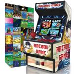 Mini Arcade Machine, 156 Built-In 16-Bit Games, 2.8” Full Colour Screen, 8-Way Joystick, Handheld Retro Games Console – Gaming by Golden Security!