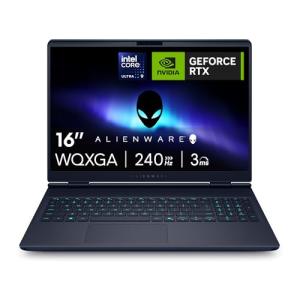 Alienware 16x Aurora Gaming Laptop AC16251 16" WQXGA 240Hz G-Sync Display, Intel Core Ultra 9 275HX Series 2, NVIDIA GeForce RTX 5070, 32GB RAM, 1TB SSD, Windows 11 Home, AlienFx RGB UK Keyboard