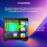 ionz Gaming PC - Desktop Computer | Intel i5-12400F | Nvidia RTX 5060 | 16GB RGB RAM | 1TB NVMe SSD - 240mm AIO | 650W 80+ PSU - WIFI | Windows 11 | (Apex Vision, Black)