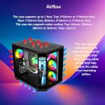 ionz Gaming PC - Desktop Computer | Intel i5-12400F | Nvidia RTX 5060 | 16GB RGB RAM | 1TB NVMe SSD - 240mm AIO | 650W 80+ PSU - WIFI | Windows 11 | (Apex Vision, Black)