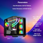 ionz Gaming PC - Desktop Computer, Ryzen 7 5800X, NVIDIA RTX 5060 Ti, 16GB RAM, 1TB NVMe SSD, 240 mm AIO Cooling, 650W 80+ PSU, WiFi, Windows 11, Apex Vision, Black