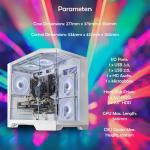 ionz Gaming PC - Desktop Computer, Ryzen 7 5700X, Radeon RX 9060 XT OC-16GB, 16GB RAM, 1TB NVMe SSD, 240mm AIO, Windows 11, 650W 80+ PSU, USB WiFi, Apex Mini, Black