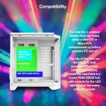 ionz Gaming PC - Desktop Computer, Ryzen 7 5700X, Radeon RX 9060 XT OC-16GB, 16GB RAM, 1TB NVMe SSD, 240mm AIO, Windows 11, 650W 80+ PSU, USB WiFi, Apex Mini, Black