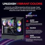 Skytech Gaming Azure 3 Desktop PC, Ryzen 5 9600X 3.9 Ghz (5.4GHz), NVIDIA RTX 5060, 1TB NVMe SSD, 32GB DDR5 RAM 5200 RGB, 650W Gold PSU, Wi-Fi, Win 11