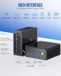 GMKtec AMD Ryzen 7 Mini Gaming PC 8845HS(8C/16T, up to 5.1GHz) K8 Plus 32GB DDR5 RAM 1TB PCIE NVME SSD, Desktop PC Oculink/Dual NIC 2.5G/WIFI 6/BT5.2/HDMI 2.1/USB4/USB3.2*2*+USB2.0*2.Mini Computer