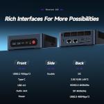 Reatan Gaming mini pc A8 with AMD Ryzen 7 8745HS, 32GB DDR5 1TB Oculink Mini Computers,Radeon 780M Graphics NVMe PCIe4.0 SSD Up to 4.9GHz, USB4.0 HDMI DP USB-C WiFi-6E BT-5.2 Desktop PC