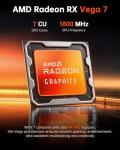 ACEMAGICIAN Mini PC AMD Ryzen 7 5700U, Dual Channel Mini Gaming PC 16GB DDR4 512GB SSD, Mini Computers Micro Desktop PC Support Windows 11/4K Triple Display/WiFi6/BT5.2/Gaming/Office/Home
