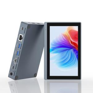 Mini PC Computer-Mini PC Gaming Celeron N5095 8GB RAM 128GB ROM, Win 11 Pro Mini Desktop Computer with 5.5 inch Touchsreen, Support 4K@60Hz Display, WiFi5 BT5.2 Gigabit Ethernet, Full-function Type-C