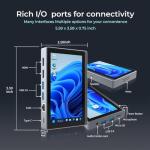 Mini PC Computer-Mini PC Gaming Celeron N5095 8GB RAM 128GB ROM, Win 11 Pro Mini Desktop Computer with 5.5 inch Touchsreen, Support 4K@60Hz Display, WiFi5 BT5.2 Gigabit Ethernet, Full-function Type-C