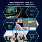 Mini PC Computer-Mini PC Gaming Celeron N5095 8GB RAM 128GB ROM, Win 11 Pro Mini Desktop Computer with 5.5 inch Touchsreen, Support 4K@60Hz Display, WiFi5 BT5.2 Gigabit Ethernet, Full-function Type-C