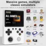 Portable Retro Handheld Game Console – Built-in 23,000 Classic Video Games, Ergonomic Design, Ultra-Portable Linux Gaming Device with Mini Retro Style (PRO)
