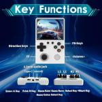 ASTEKID Enhanced Retro Handheld Game Console with 22000+ Classic Games, 64G Card, Rechargeable Video Game Console, Support 30+ Emulators, Linux System, Portable Pocket Arcade