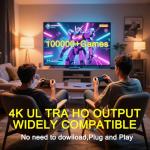 Fulkued Retrowave G11 Pro Retro Game Console Compatible with TV, 2.4G Wireless Controllers,256GB 100,000+ Games Plug & Play Games Consoles,4K HD Game Stick with 2 Wireless Dual Controllers