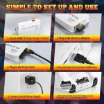 ASTEKID Wireless Retro Game Console - Game Stick Built-in 20,500+ Classic Video Games, Plug & Play for TV HDMI output, Multiple Classic Emulator, Dual 2.4G Wireless Controller