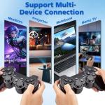 X2 Plus Retro Game Stick Console, 40,000+ Classic Games, 2 Wireless Controllers, 4K Output, Connects to TV/Projector, Perfect for Family & Friends Entertainment