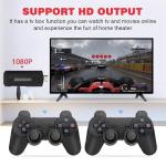 X2 Plus Game Stick Retro Video Game Console 4K Games Stick with 128G 40000+ Games / 2.4G Wireless Controllers / HD Output Game Machine Portable Christmas & Kids Gift (128GB)