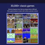 X2 Plus Game Stick Retro Video Game Console 4K Games Stick with 128G 40000+ Games / 2.4G Wireless Controllers / HD Output Game Machine Portable Christmas & Kids Gift (128GB)