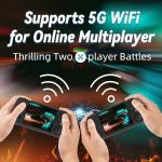 RG35XX H Retro Handheld Game Console, 3.5 Inch IPS Screen Linux System Retro Video Game Console with 64G TF Card Pre-Installed with 5500+ Games, Support HDMI TV Output 5G WiFi Bluetooth 4.2 (Black)