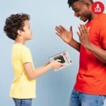 Official Atari Cartridge Handheld Mini Arcade Console with 3 Games - Pong Sports, Asteroids & Missle Command, 2" Colour Screen, Keyring, Retro Gaming Console Gift for Him and Her