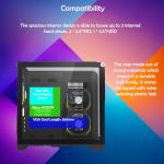 ionz Gaming PC - Desktop Computer, Ryzen 5 5600, NVIDIA RTX 5060,16GB RAM 1TB SSD, Windows 11, 650W 80+ PSU, WiFi, Black - Curve