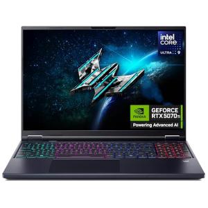 Acer Predator Helios Neo 16 AI PHN16-73 Gaming Laptop - Intel Core Ultra 9 275HX, 16GB, 1TB Gen4 SSD, NVIDIA GeForce RTX 5070Ti, 16" WQXGA 240Hz, Windows 11, Black