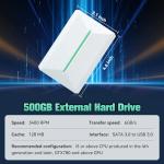 Retro Game Console HDD 500GB - Plug and Play With 38291 Built-in Games, Compatible With 50 Emulators, Playnite&Retrobat 2 System in 1, Portable