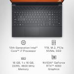 Dell G15 5530 15.6" FHD 165Hz Gaming Laptop, Intel Core i7-13650HX, NVIDIA GeForce RTX 4060-8GB, 16GB RAM DDR5, 1TB SSD, Windows 11 Home, English-UK-Irish Qwerty Backlit Keyboard, Dark Shadow Grey
