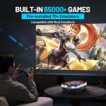 Kinhank Super Console X4 Plus Retro Game Consoles Built-in 65000+ Games, Plug and Play Video Game Console, Android 11/Emuelec 4.6/CoreE System, S905X4 Chip, 2.4G/5G, BT 5.0