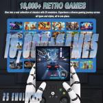 ZYGSEVE Retro Handheld Game Console, 4-Inch IPS Screen, 18000+ Pre-Installed Games, 64GB TF Card, 25 Emulators, 4000mAh Battery