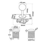 2 Player Arcade Contest DIY Kits USB Encoder To PC Joystick + 8 Ways Sticker + Chrome LED Illuminated Push Button 1 & 2 Player Coin Buttons For Arcade Mame Raspberry Pi 2 3 3B Games