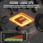 ZYGSEVE Retro Handheld Game Console, 4-Inch IPS Screen, 18000+ Pre-Installed Games, 64GB TF Card, 25 Emulators, 4000mAh Battery