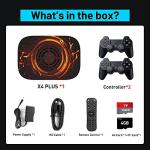 Kinhank Super Console X4 Plus Retro Game Consoles Built-in 65000+ Games, Plug and Play Video Game Console, Android 11/Emuelec 4.6/CoreE System, S905X4 Chip, 2.4G/5G, BT 5.0