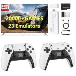 Whatsko 2025 Upgraded Retro Games Console, M15 Game Stick 4k 20000+ retro Games with 23 Emulators, HDMI Plug and Play Retro TV Games with 2 Wireless Controllers (64G)