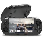 Retro Handheld Game Console, 20,000+ Preloaded Retro Games 4.5 Inch IPS HD Screen with 64GB, 3000mAh Battery, TV Output & 3D Joystick, 14+ Emulators Support