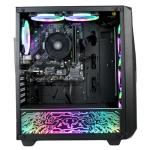 XUM Legend Prebuilt Gaming PC: AMD Ryzen 5 5600G, Radeon Vega 7 Integrated Graphics, 16GB DDR4 RAM, 256GB NVMe SSD, 1TB HDD, 500W PSU 80+ Bronze, aRGB, WiFi 5, Windows 11 Home, Entry Level, Black Case
