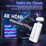 Whatsko 2025 Upgraded Retro Games Console, M15 Game Stick 4k 20000+ retro Games with 23 Emulators, HDMI Plug and Play Retro TV Games with 2 Wireless Controllers (64G)