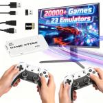 KANYUNCD 2025 Retro Games Console,4K HDMI Game Consoles with 20,000+Classic Video Games,23 Emulators,Plug and Play,Dual 2.4G Wireless Controllers(64G)