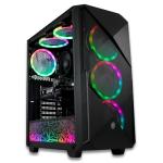 XUM Legend Gaming PC – AMD Ryzen 5 5500, NVIDIA RTX 5060 8GB, 32GB DDR4 RAM, 500GB NVMe SSD + 1TB HDD, 700W PSU, WiFi, RGB Lighting, Windows 11 – VR Ready, Streaming Ready Gaming Desktop