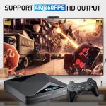 Kinhank Retro Game Console Super Console X2 Pro Built-in 65000+ Games, Video Game Console Android 9.0/Emuelec 4.6, S905X2 Chip, 4K UHD Output,2.4G/5G, BT 5.0