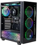 XUM Titan Prebuilt Gaming PC: AMD Ryzen 5 5600G, Radeon Vega 7 Integrated Graphics, 16GB DDR4 RAM, 256GB NVMe SSD, 1TB HDD, 500W PSU 80+ Bronze, aRGB, WiFi 5, Windows 11 Home, Entry Level, Black Case