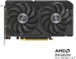 ASUS Dual Radeon RX 9060 XT 16GB GDDR6 Graphics Card (PCIe 5.0, HDMI 2.1b, DisplayPort 2.1a, 2.5-slot design, Axial-tech fan design, 0dB technology, and more)