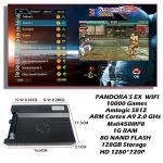 2023 Pandora Box DX 10888 in 1 Retro Game Street Cabinet Console RGB Light Panel 8-Way Joystick 16 Buttons Support 720P HD Output (Double fist Pattern)
