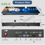 2023 Pandora Box DX 10888 in 1 Retro Game Street Cabinet Console RGB Light Panel 8-Way Joystick 16 Buttons Support 720P HD Output (Double fist Pattern)