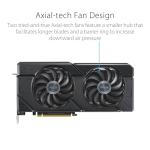 ASUS DUAL RX7700 XT OC, PCIe4, 12GB DDR6, HDMI, 3 DP, 2599MHz Clock, Overclocked