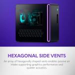 Alienware Aurora Gaming Desktop ACT1250 - Intel Core Ultra 7 265KF Processor, Air Cooled, NVIDIA GeForce RTX 5060Ti, 16GB DDR5 RAM, 1TB SSD, 500W Platinum Rated PSU, Win 11 Home - Clear Panel