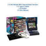 NEOGEO Mini International Edition, PreLoaded 40 SNK Licensed Classic Games, Including King of Fighters, Metal Slug, etc., Supports Large Screen HDMI Output/2 Gamepad Ports/For Adults and Children