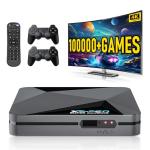 Kinhank 2025 Upgrade Super Console X2 pro with 100000+Games Retro Game Console, Video Game Console with EmuELEC 4.6/Android 9.0 in 1, 2.4G+5G and BT 5.0,2 Gamepad Inside