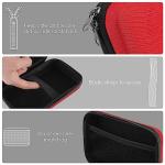 Linkidea Handheld Game Console Carrying Case, Protective Travel Retro Mini Game Storage Bag for Charging Cable, Earplugs, Batteries and Accessories (Red)
