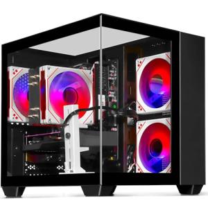 LXZ Gaming PC Desktop Computer, Core i7-13700F, Ge Force RTX 5060 8GB, 32GB DDR5 RAM, 1TB NVME SSD, WiFi 6, 850W PSU, ARGB Lighting, 3x DP & HDMI